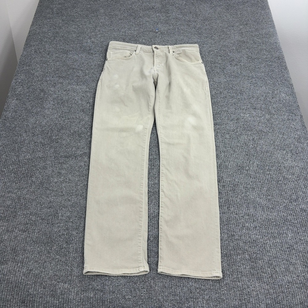 Mavi Jeans Zach Pants Mens 32 Tan Cotton Elastane Straight Leg Casual Style
